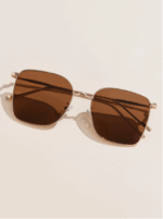 復古巨星感｜金屬方形大鏡框造型眼鏡：圖片 2